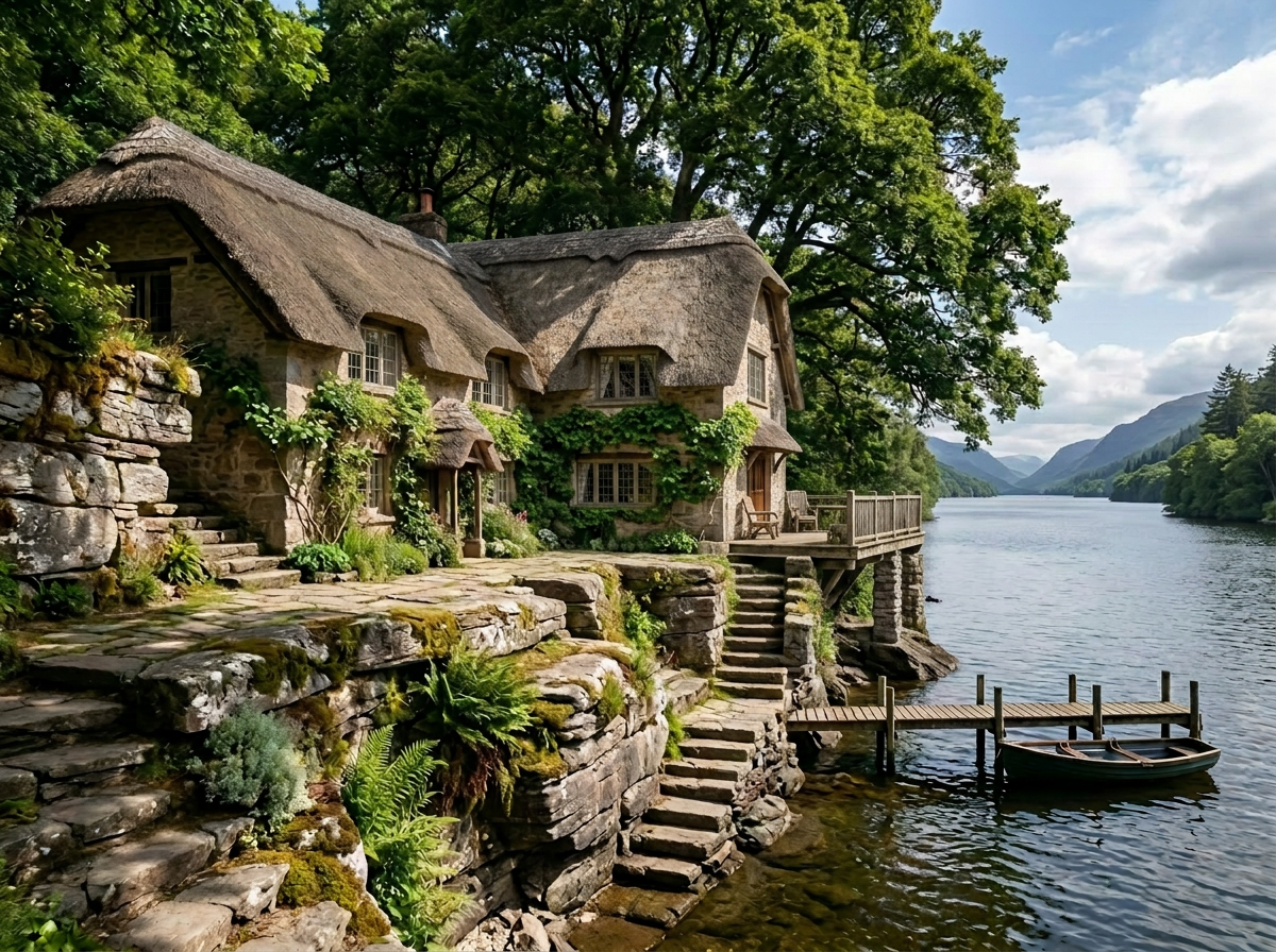 Beautiful garden on Lake Martin.